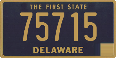 DE license plate 75715