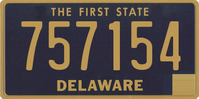 DE license plate 757154