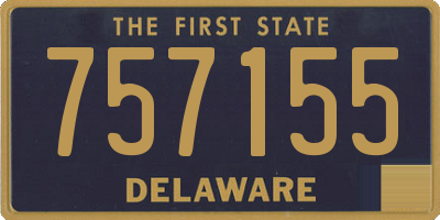 DE license plate 757155