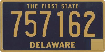 DE license plate 757162