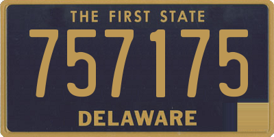 DE license plate 757175