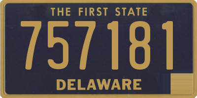 DE license plate 757181