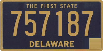 DE license plate 757187