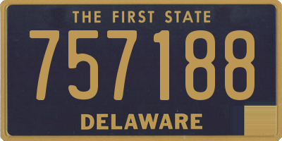 DE license plate 757188