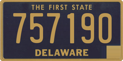 DE license plate 757190