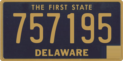 DE license plate 757195