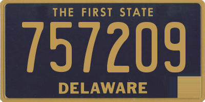 DE license plate 757209