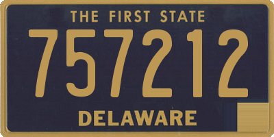 DE license plate 757212