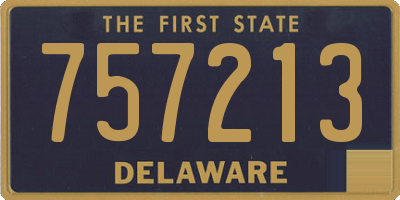 DE license plate 757213