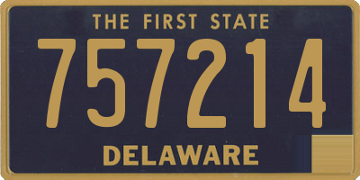 DE license plate 757214