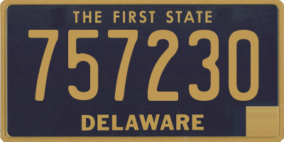 DE license plate 757230