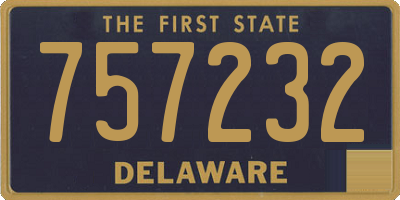 DE license plate 757232
