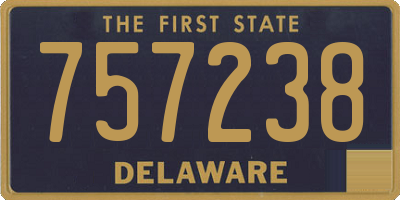 DE license plate 757238