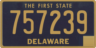 DE license plate 757239