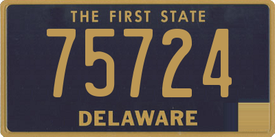 DE license plate 75724