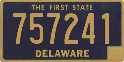 DE license plate 757241