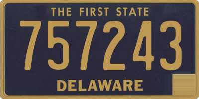 DE license plate 757243