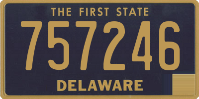 DE license plate 757246