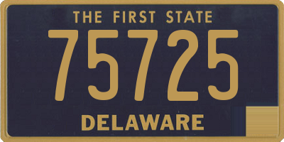DE license plate 75725