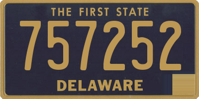 DE license plate 757252