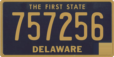 DE license plate 757256