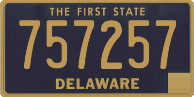 DE license plate 757257