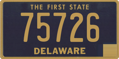 DE license plate 75726