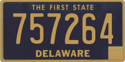 DE license plate 757264