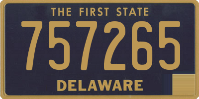 DE license plate 757265