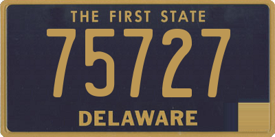 DE license plate 75727