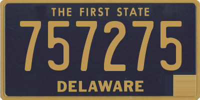 DE license plate 757275