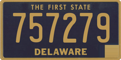 DE license plate 757279
