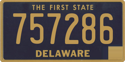 DE license plate 757286
