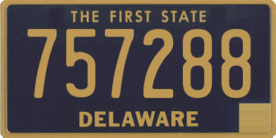 DE license plate 757288