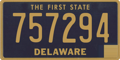 DE license plate 757294