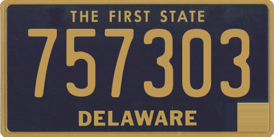 DE license plate 757303