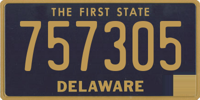 DE license plate 757305