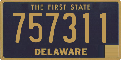DE license plate 757311
