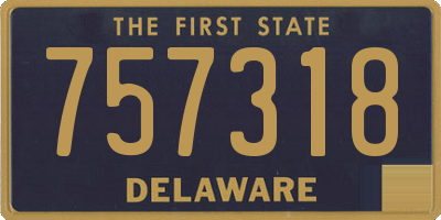 DE license plate 757318