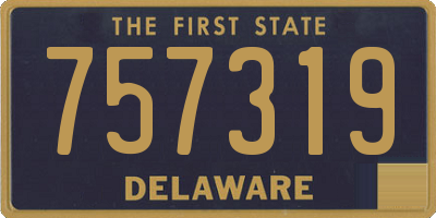 DE license plate 757319