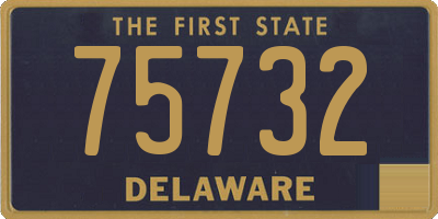 DE license plate 75732
