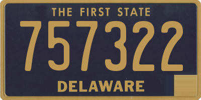 DE license plate 757322