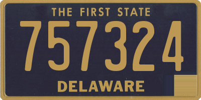 DE license plate 757324