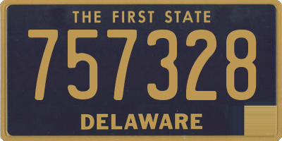 DE license plate 757328