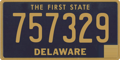 DE license plate 757329