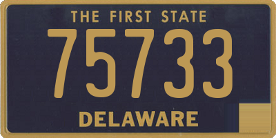 DE license plate 75733