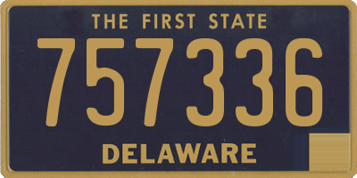 DE license plate 757336