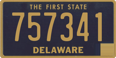DE license plate 757341
