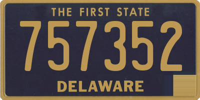 DE license plate 757352
