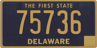 DE license plate 75736